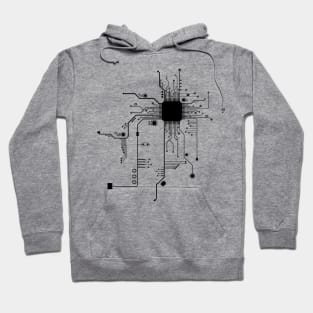 Heart Circuit Board Hoodie